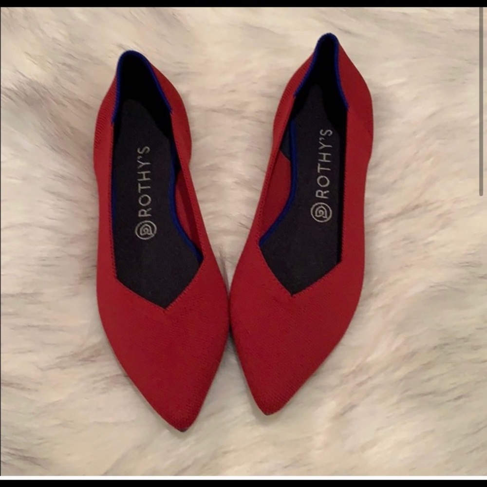 Rothy’s Chili Red Point size 10.5